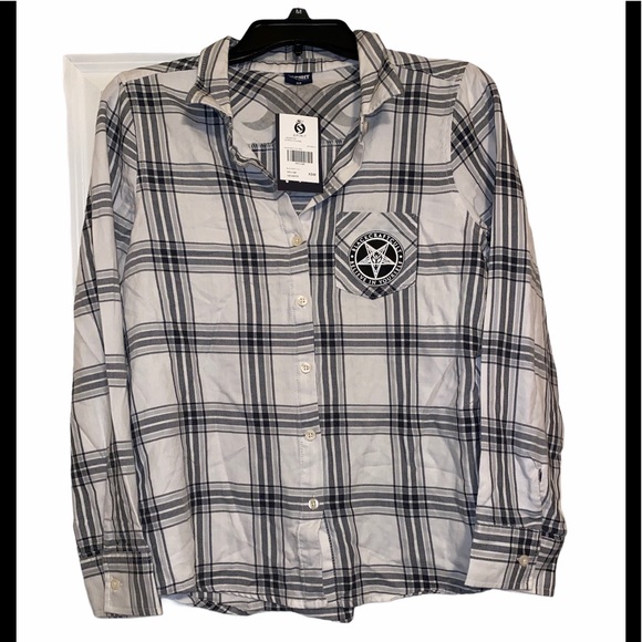 BlackCraft Cult plaid l/s flannel tee XS,S,L - Picture 5 of 6